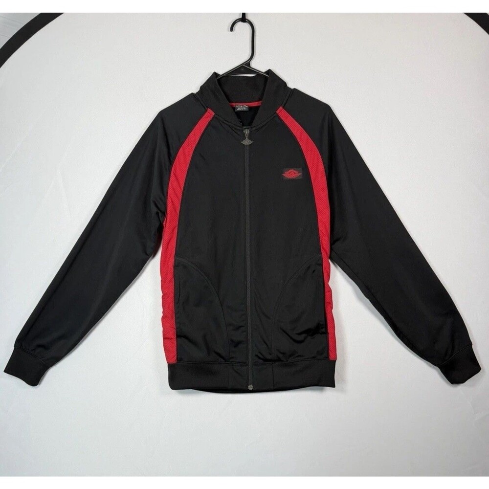 Jordan Air Jordan Y2K Track Jacket Men’s Small Black Red Full Zip Jumpman